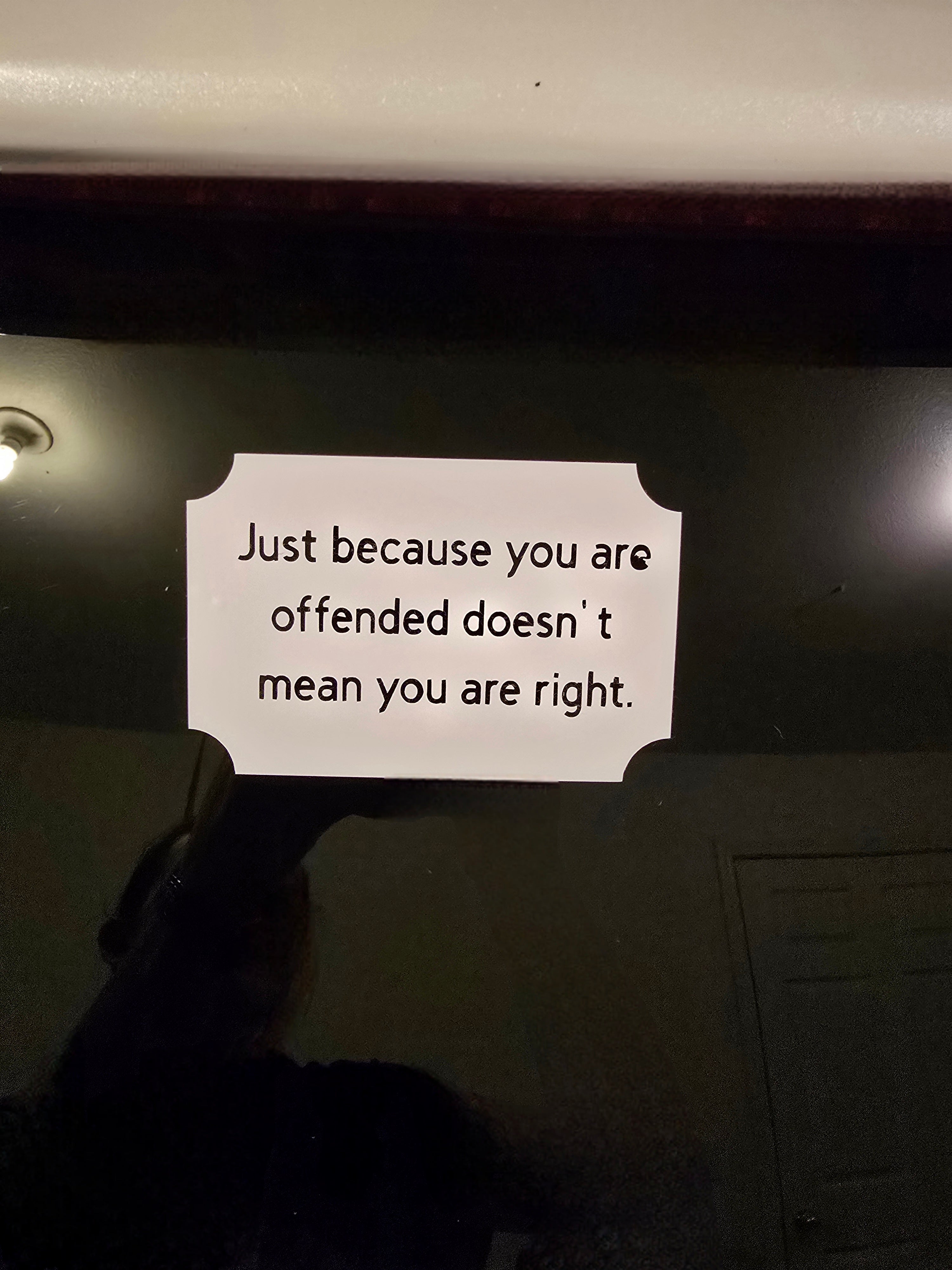 Just because you are offended